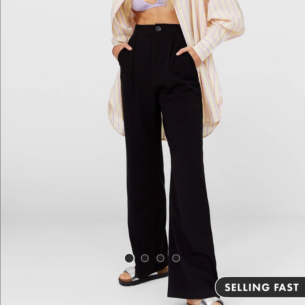 Stradivarius wide leg relaxed dad pants